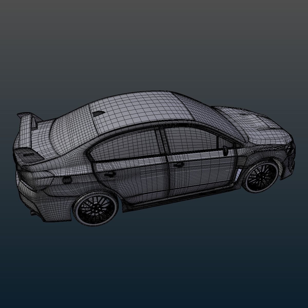 Subaru WRX STI 3D model_12