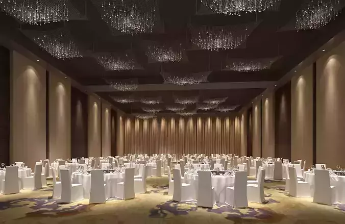 Business Restaurant - Coffee - Banquet  09 3D model