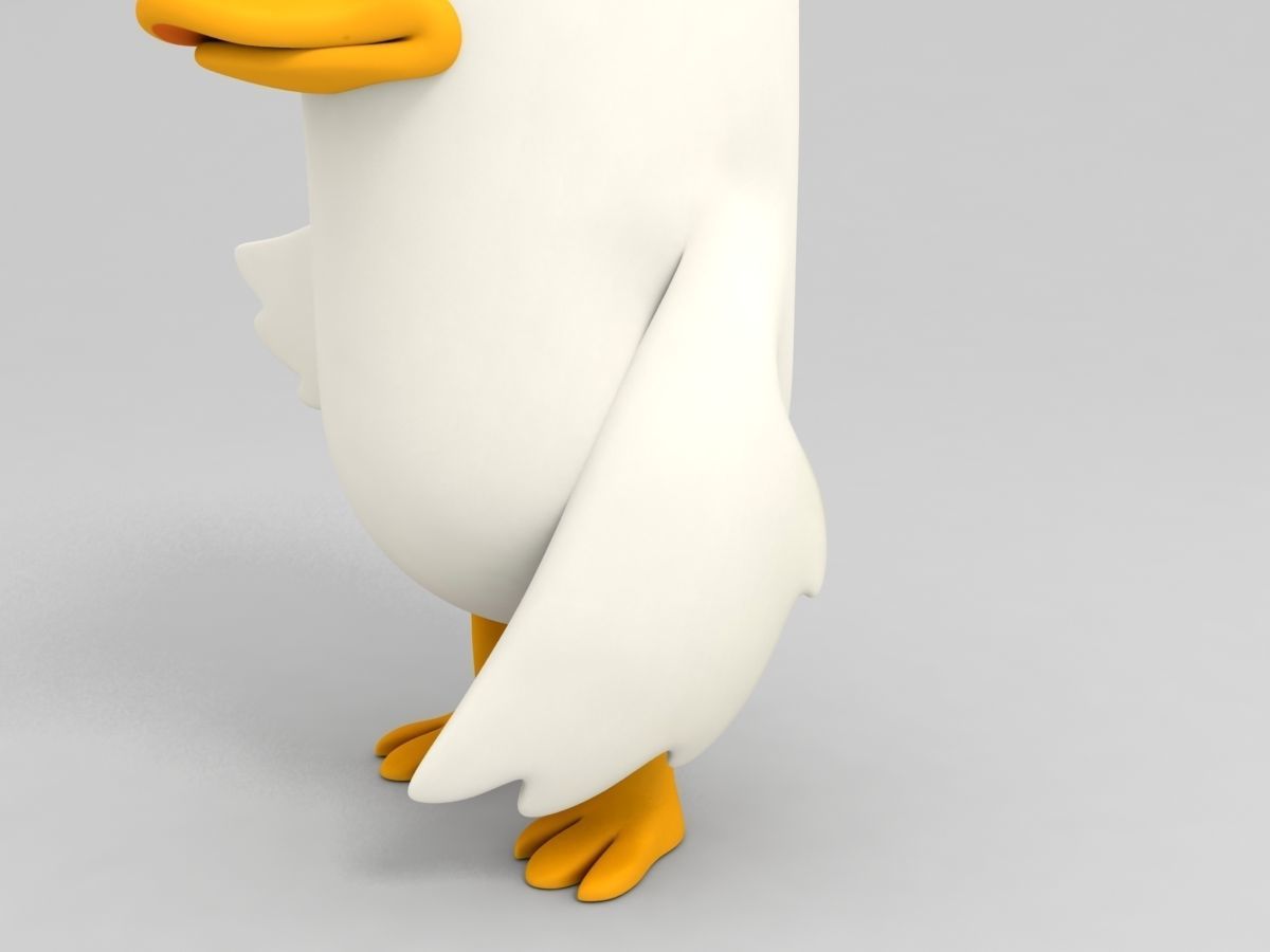 Rigged Duck Character 3D model_9