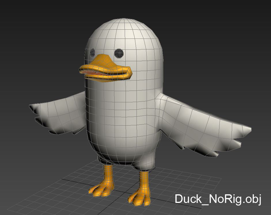Rigged Duck Character 3D model_15