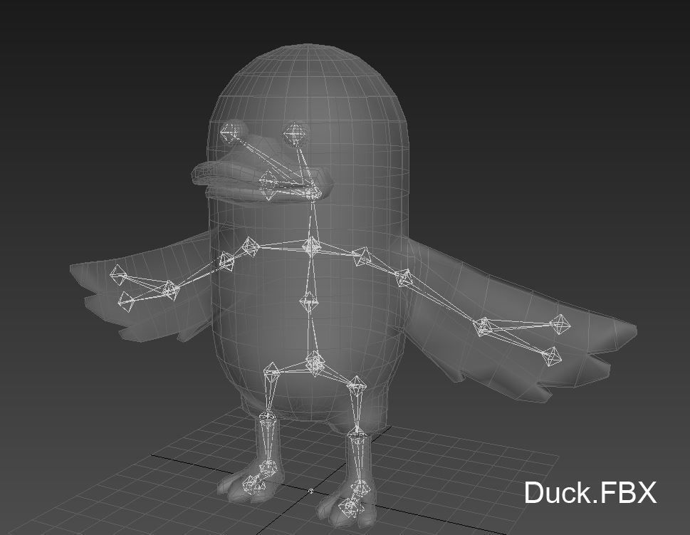 Rigged Duck Character 3D model_14