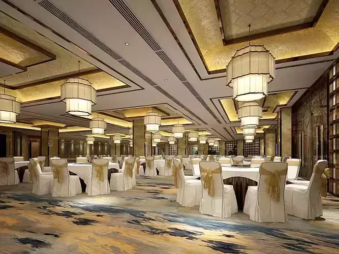 Business Restaurant - Coffee - Banquet  13 3D model