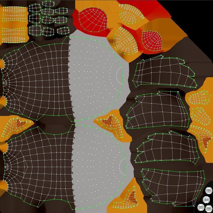 Rigged Eagle Character 3D model_16