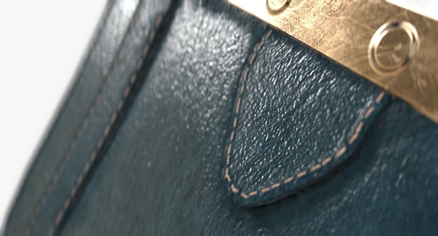 Carpetbag purse 3D model_14