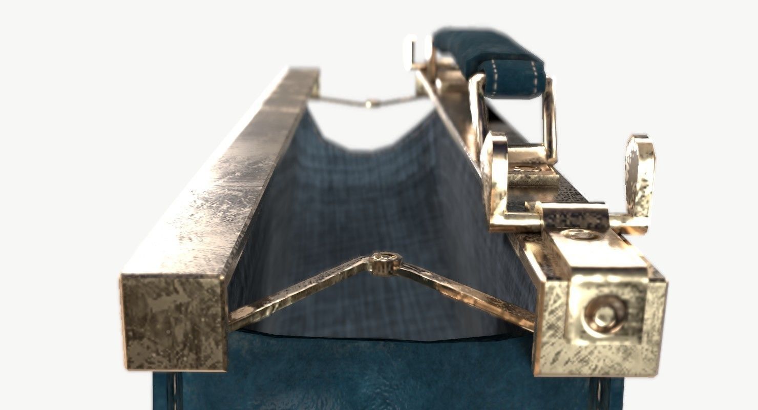 Carpetbag purse 3D model_13