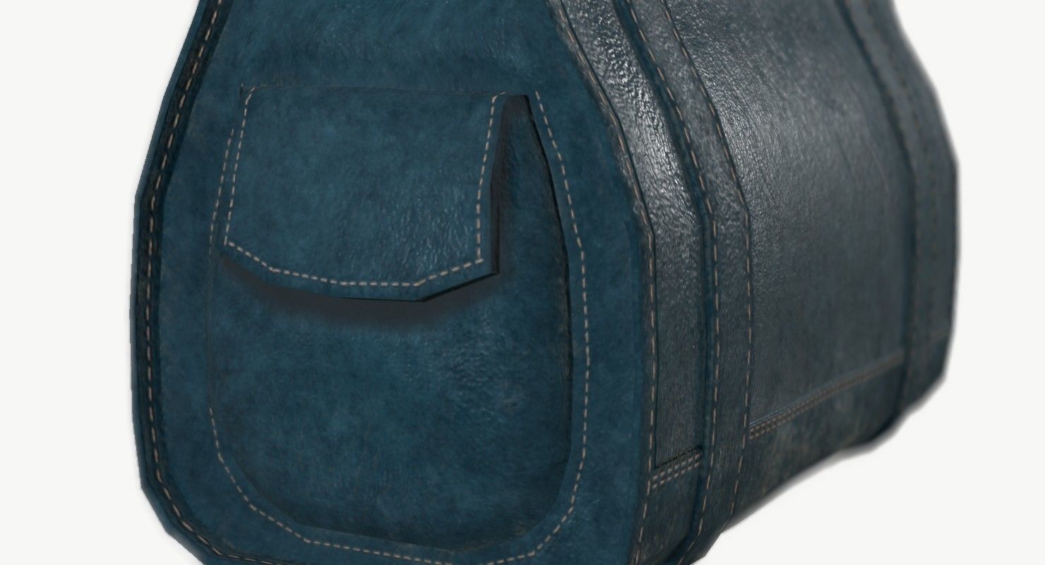 Carpetbag purse 3D model_15