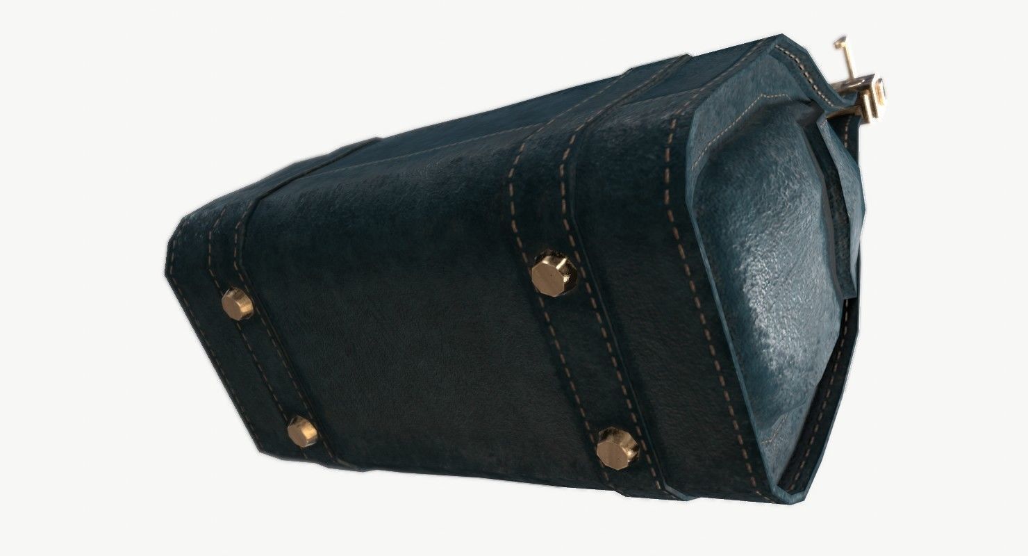 Carpetbag purse 3D model_17