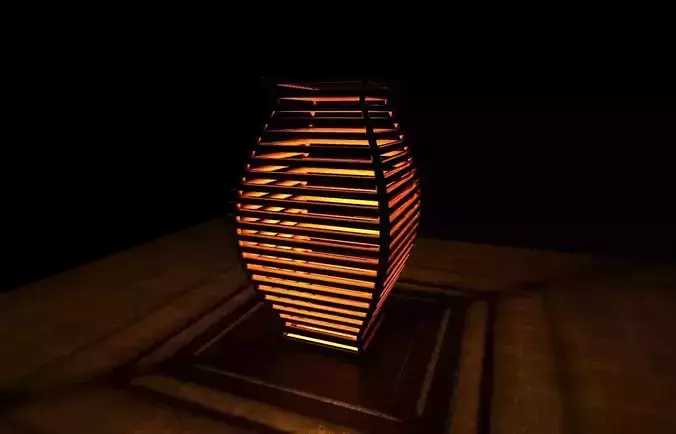 Artistic Lamp C Free 3D print model