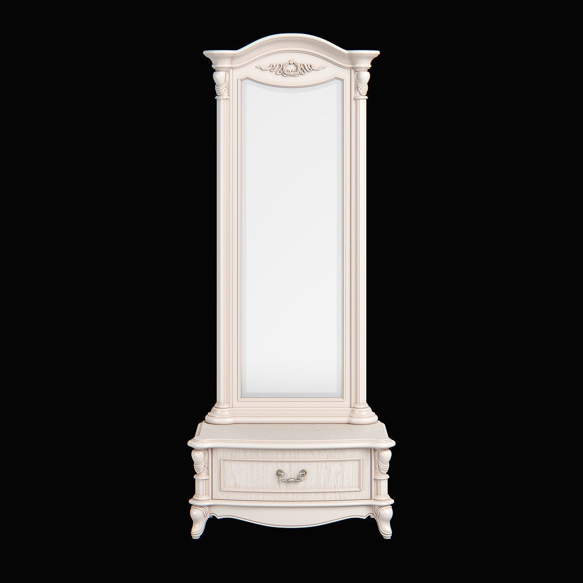 2516700 230 Carpenter Long mirror with drawer 847x450x2050 3D model_2