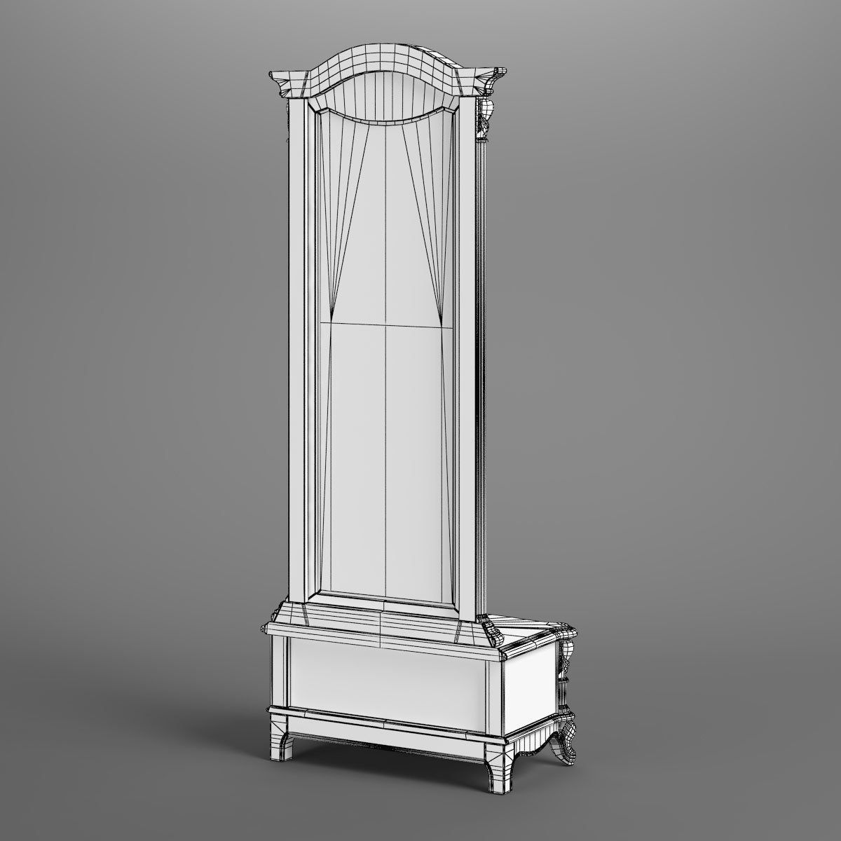 2516700 230 Carpenter Long mirror with drawer 847x450x2050 3D model_7