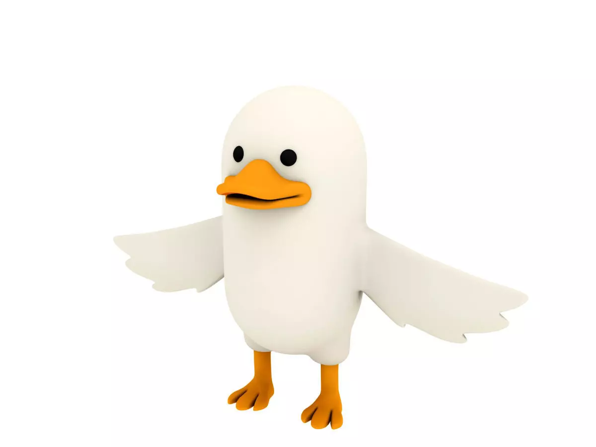 Duck Character 3D model_0