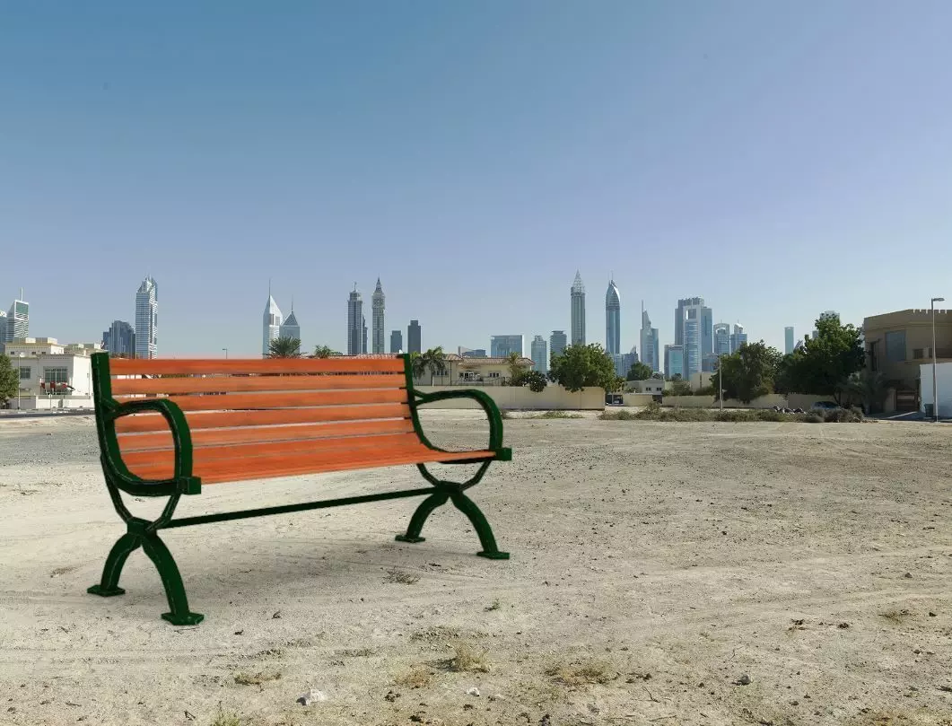 Park bench Free low-poly 3D model