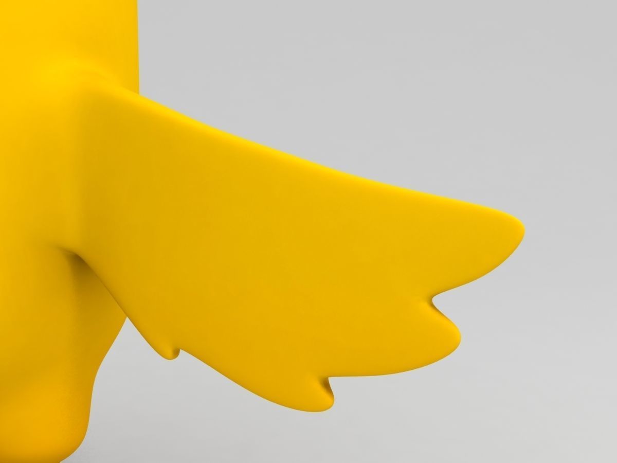 Yellow Duck Character 3D model_6