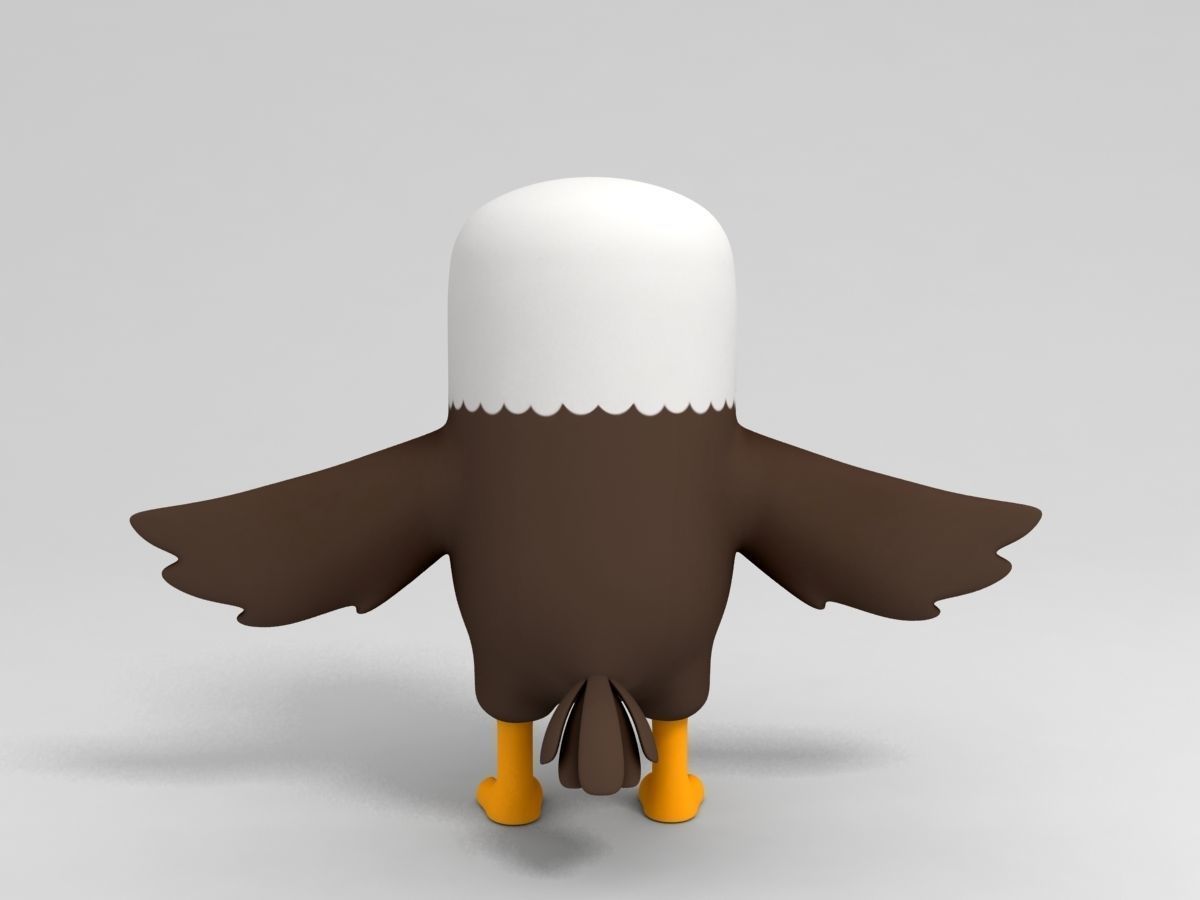 Eagle Character 3D model_4