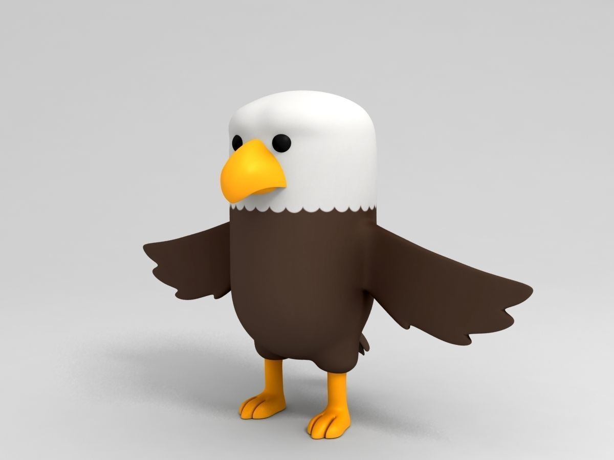 Eagle Character 3D model_1