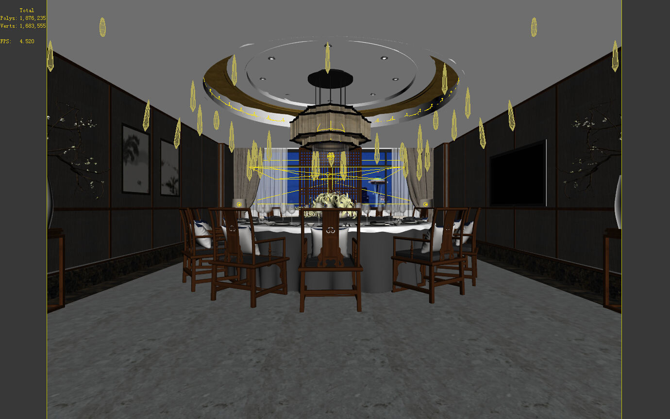 Business Restaurant - Coffee - Banquet  43 3D model_5