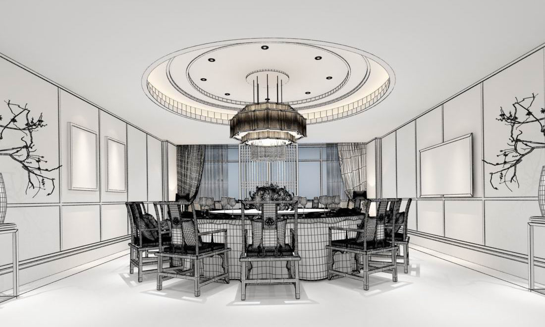 Business Restaurant - Coffee - Banquet  43 3D model_3
