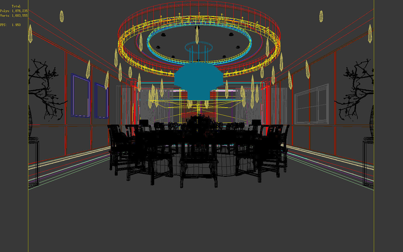 Business Restaurant - Coffee - Banquet  43 3D model_4