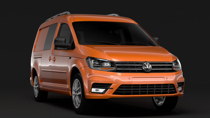 Volkswagen Caddy Maxi Crew Bus 2018 3D model