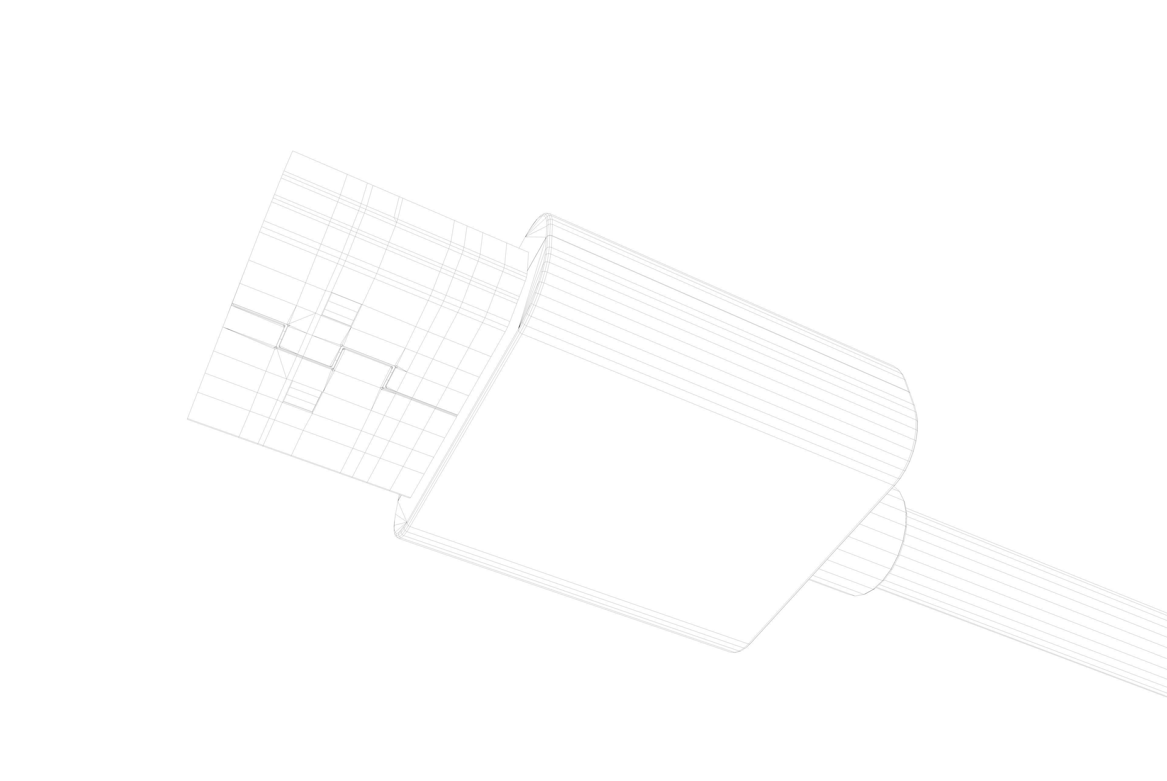 Display port DP Male and Female connector 3D model_6