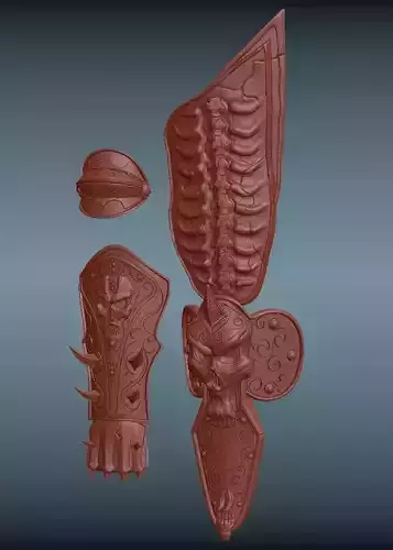 King Lich 3d printable armor set 3D print model