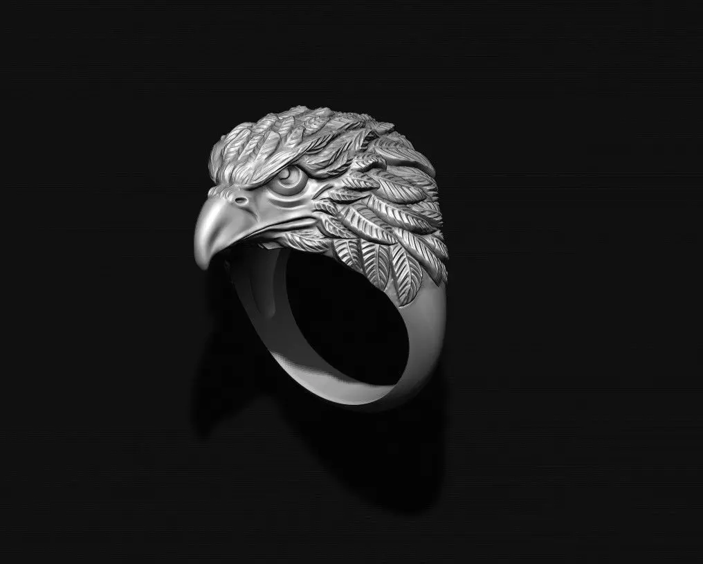 Eagle ring 3D print model_0
