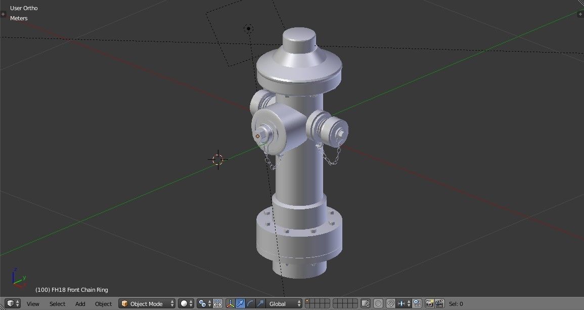 Fire Hydrant 18 - Safety and Emergency Equipment Low-poly 3D model_13