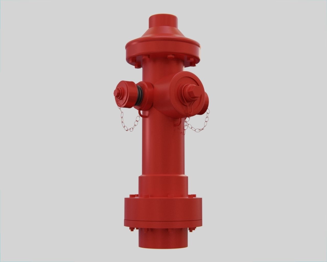 Fire Hydrant 18 - Safety and Emergency Equipment Low-poly 3D model_1