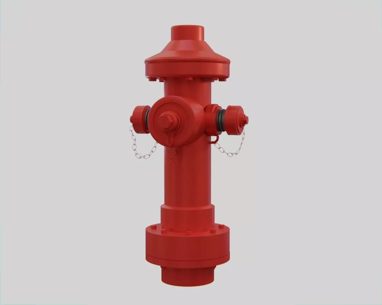 Fire Hydrant 18 - Safety and Emergency Equipment Low-poly 3D model_0