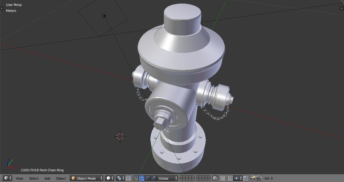 Fire Hydrant 18 - Safety and Emergency Equipment Low-poly 3D model_17