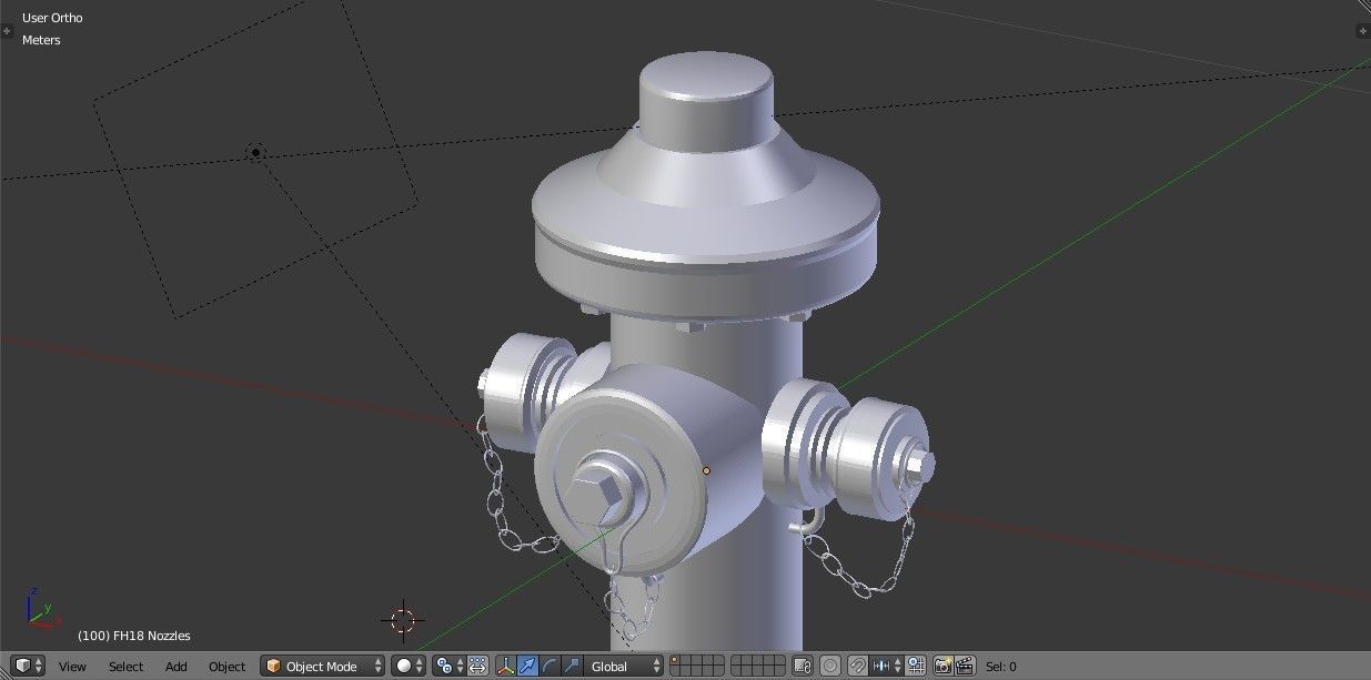 Fire Hydrant 18 - Safety and Emergency Equipment Low-poly 3D model_11