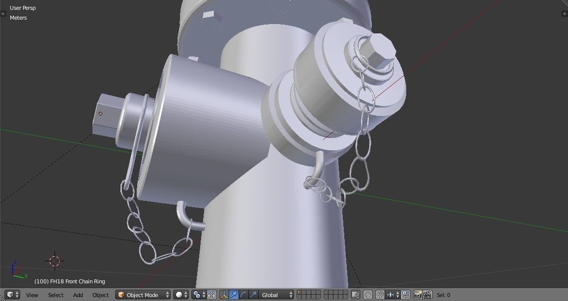 Fire Hydrant 18 - Safety and Emergency Equipment Low-poly 3D model_16