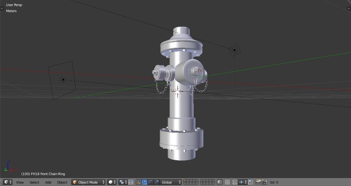 Fire Hydrant 18 - Safety and Emergency Equipment Low-poly 3D model_19