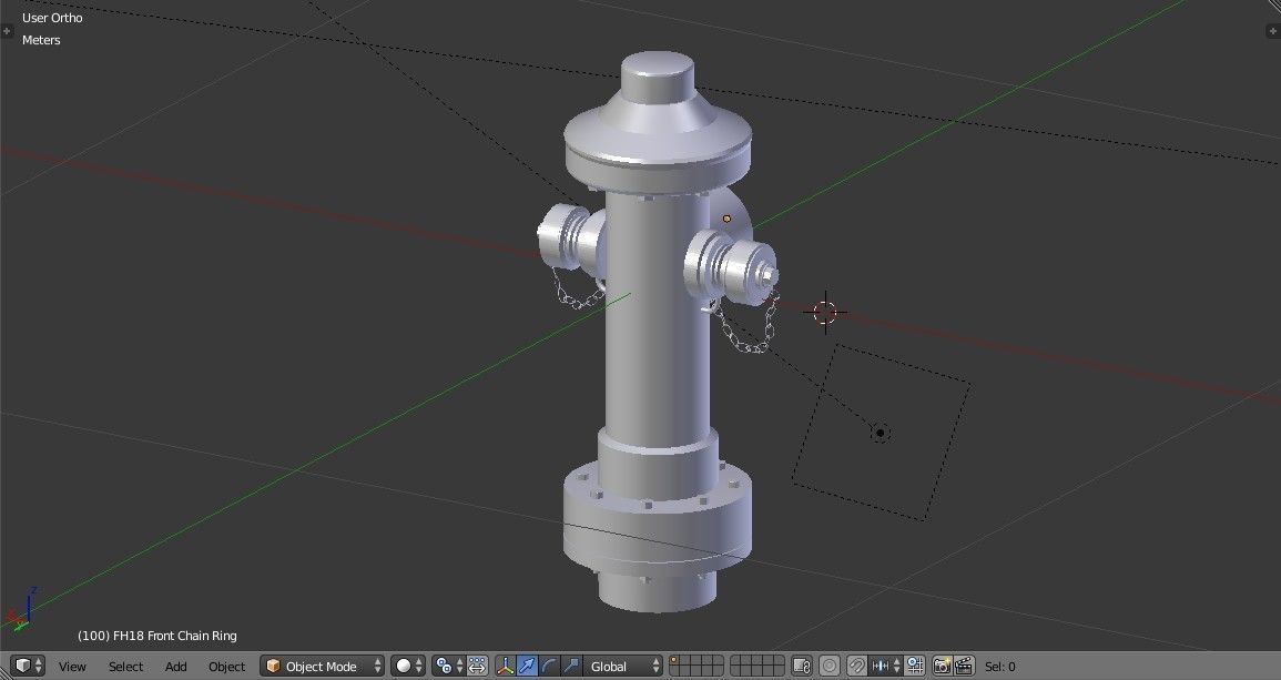 Fire Hydrant 18 - Safety and Emergency Equipment Low-poly 3D model_10