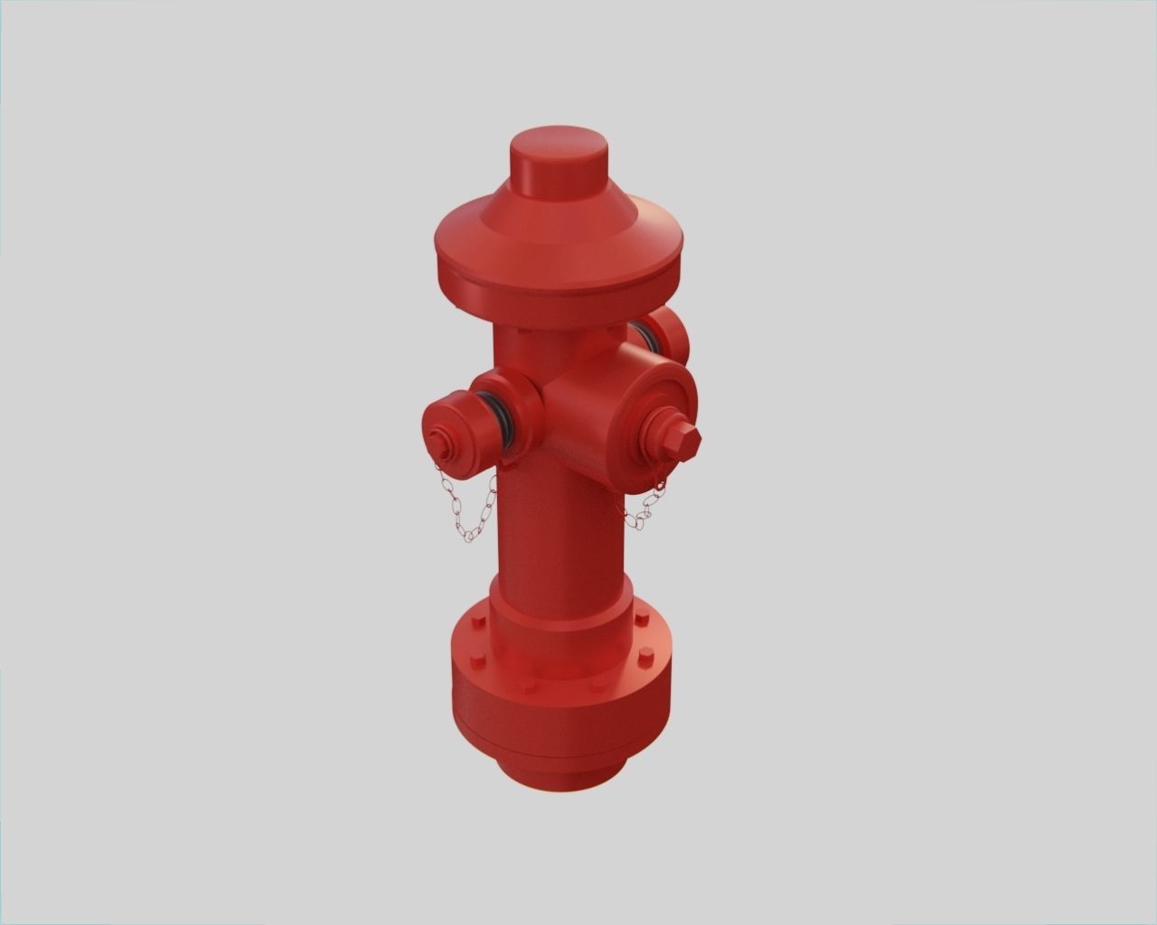 Fire Hydrant 18 - Safety and Emergency Equipment Low-poly 3D model_2