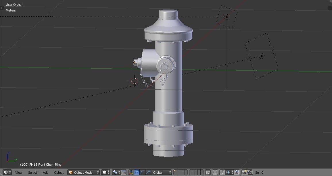 Fire Hydrant 18 - Safety and Emergency Equipment Low-poly 3D model_12