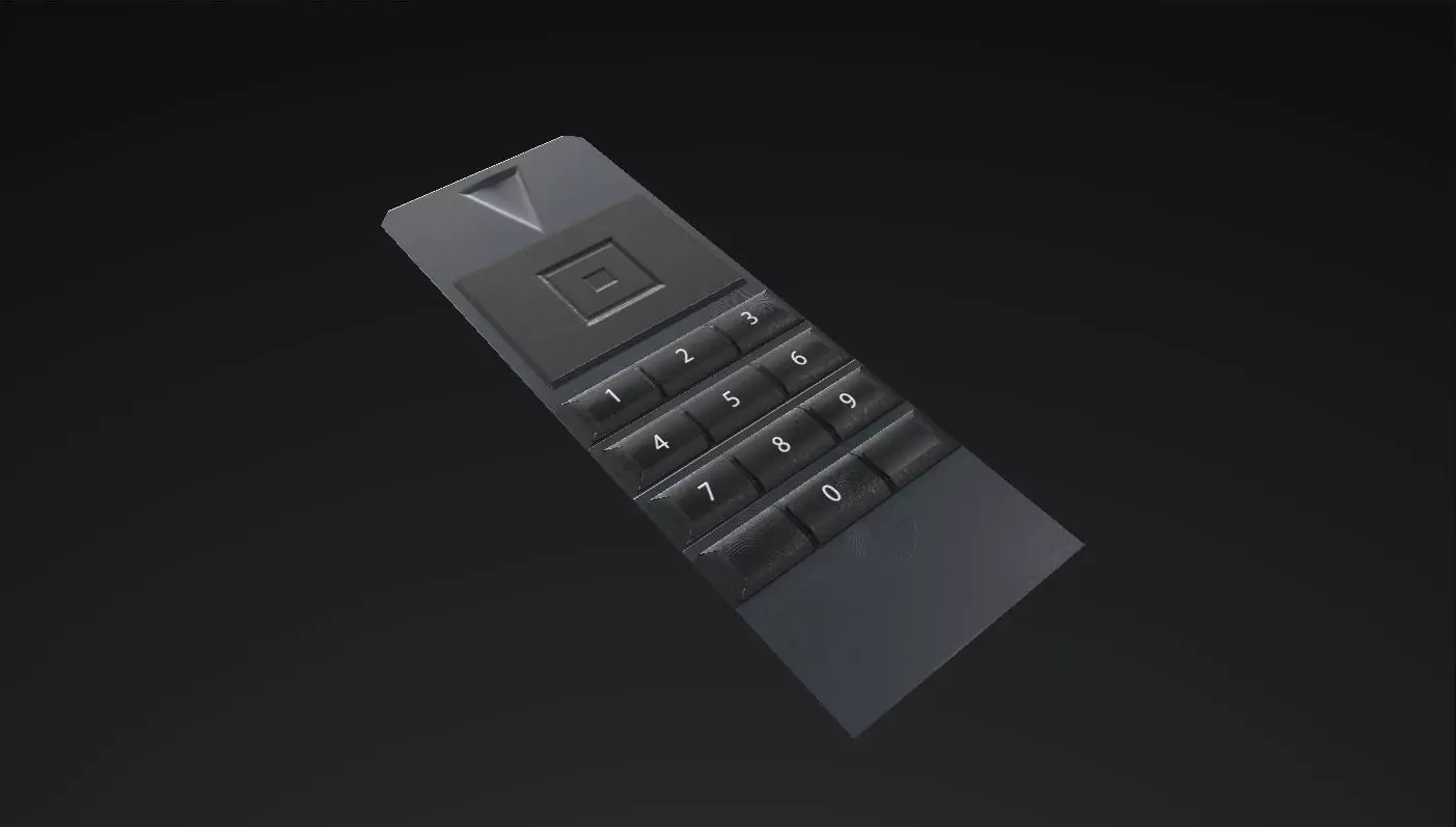 TV Remote Low-poly 3D model