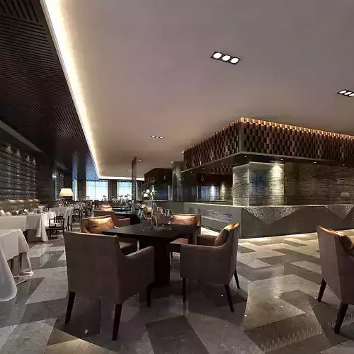 Business Restaurant - Coffee - Banquet  81 3D model