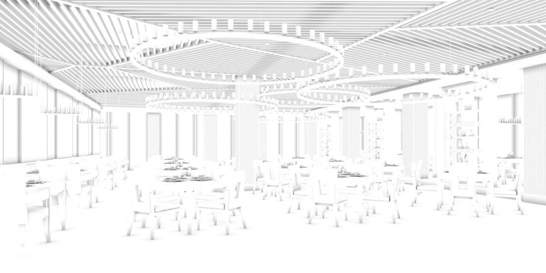 Business Restaurant - Coffee - Banquet  86 3D model_1