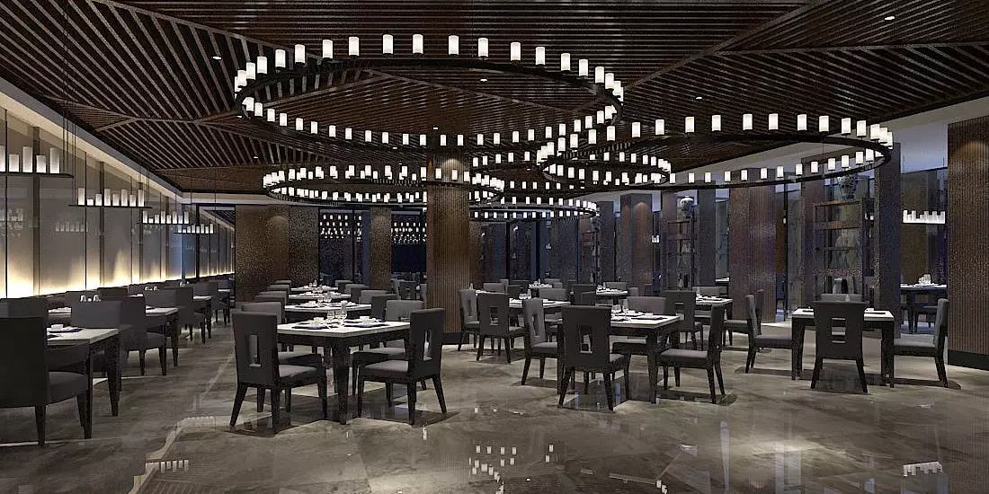 Business Restaurant - Coffee - Banquet  86 3D model_0