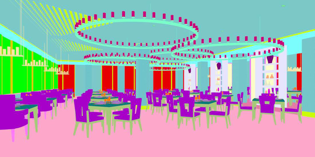 Business Restaurant - Coffee - Banquet  86 3D model_4