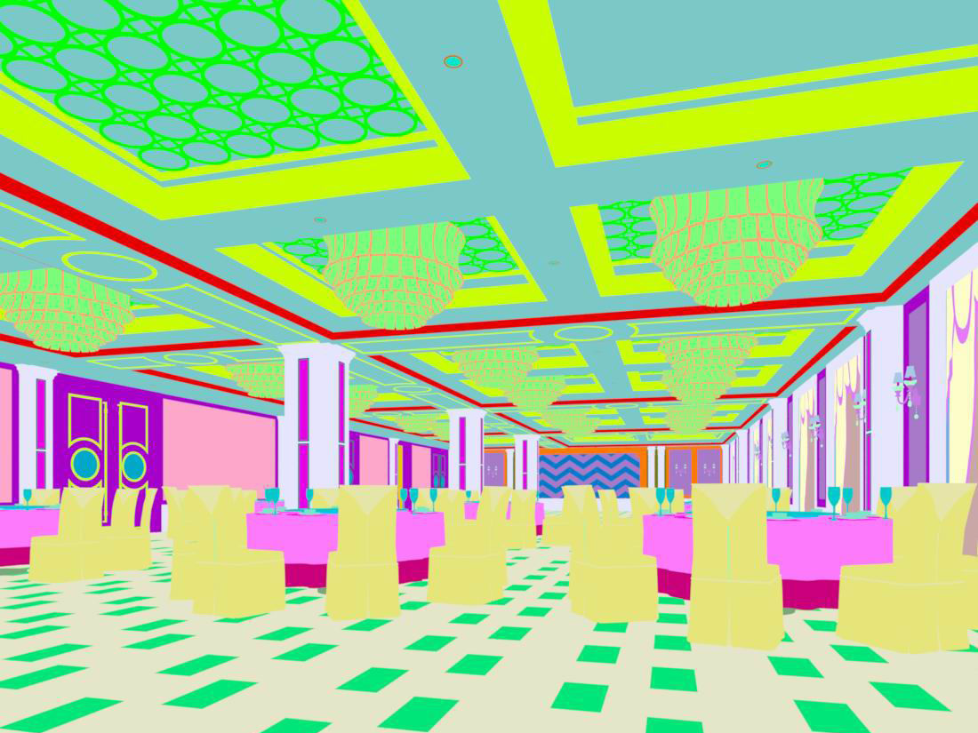 Business Restaurant - Coffee - Banquet  101 3D model_2