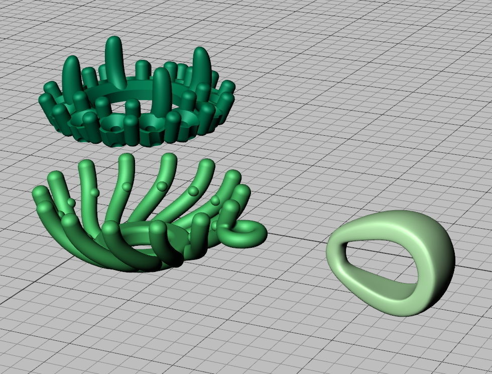 Classic Diana Pendant Unique Own Spiral design  3D print model_3