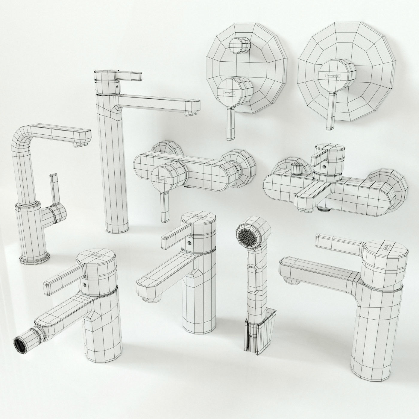 Faucet Hansgrohe Metris 3D model_5