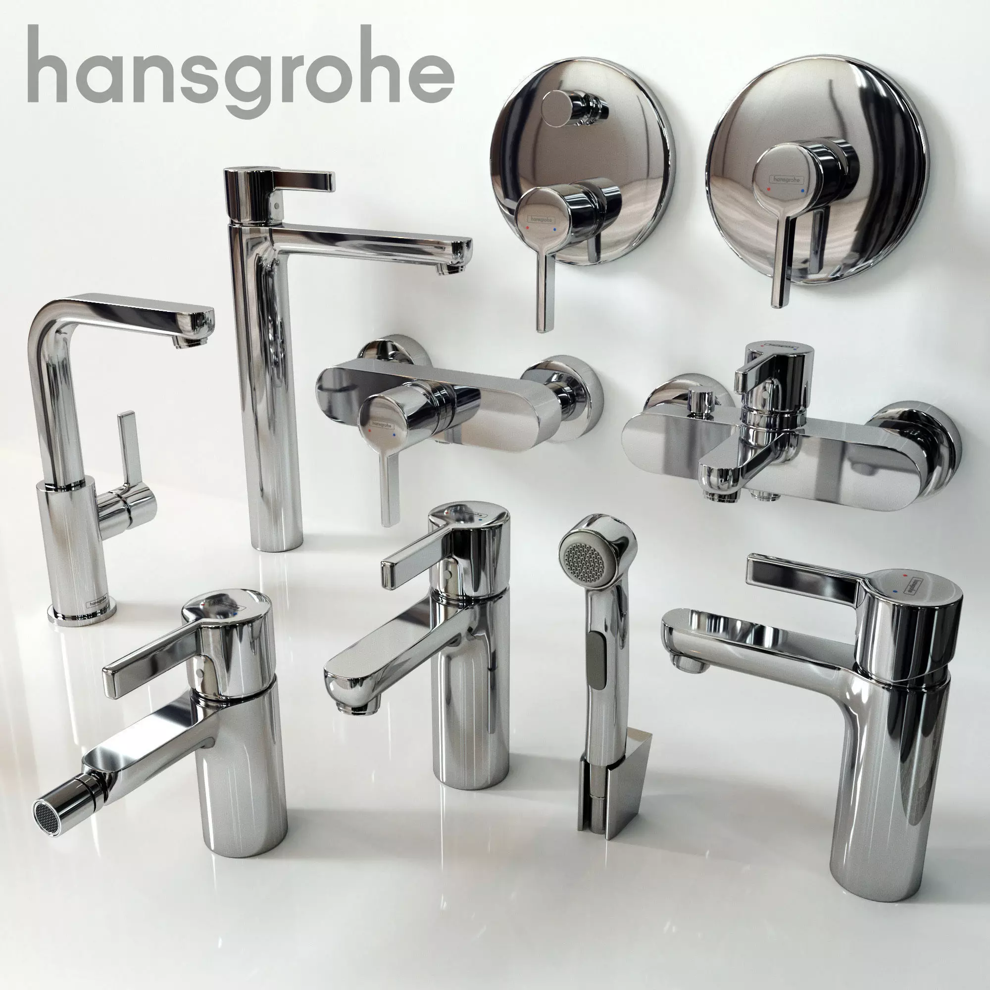 Faucet Hansgrohe Metris 3D model_0