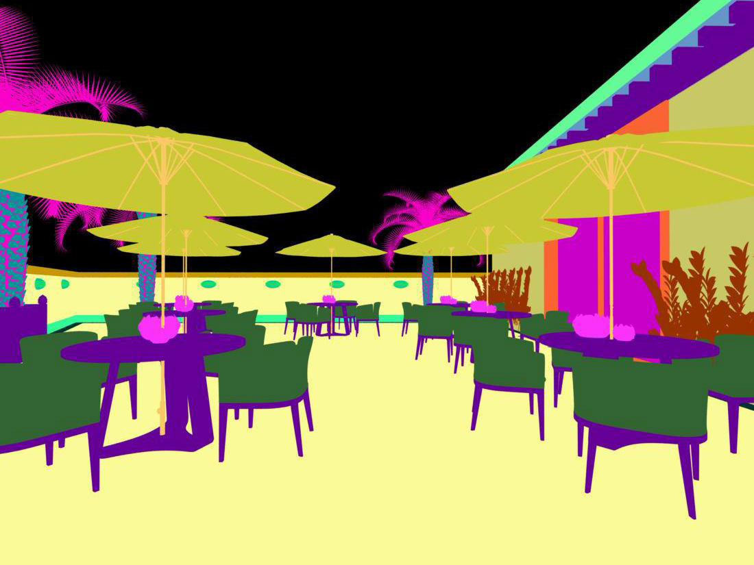 Business Restaurant - Coffee - Banquet  128 3D model_6