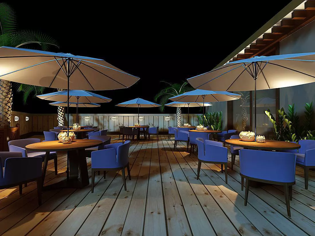 Business Restaurant - Coffee - Banquet  128 3D model_0