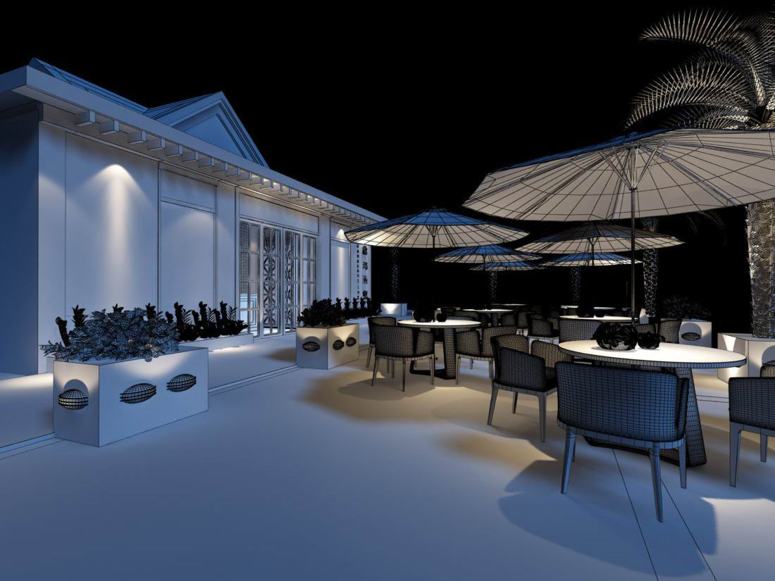 Business Restaurant - Coffee - Banquet  128 3D model_11