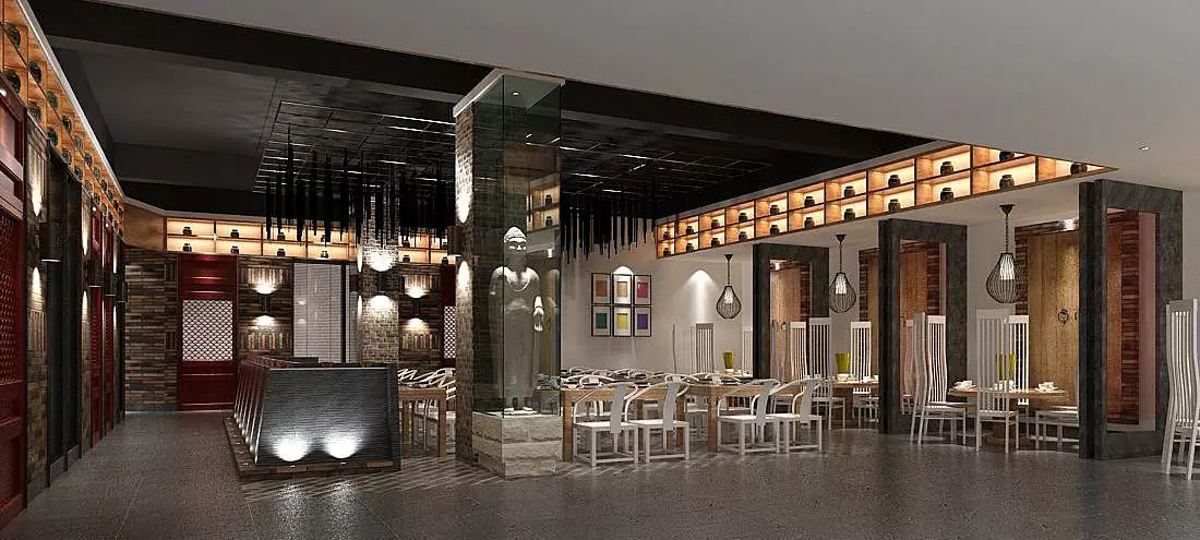 Business Restaurant - Coffee - Banquet  142 3D model_0