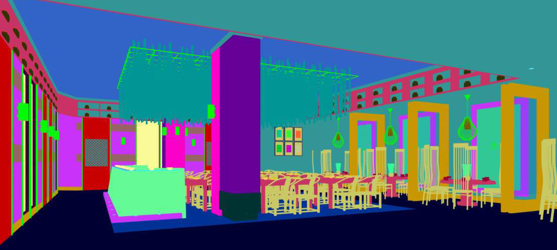 Business Restaurant - Coffee - Banquet  142 3D model_4